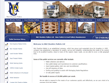 Tablet Screenshot of midcheshirepallets.co.uk